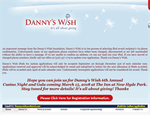 Tablet Screenshot of dannyswish.org